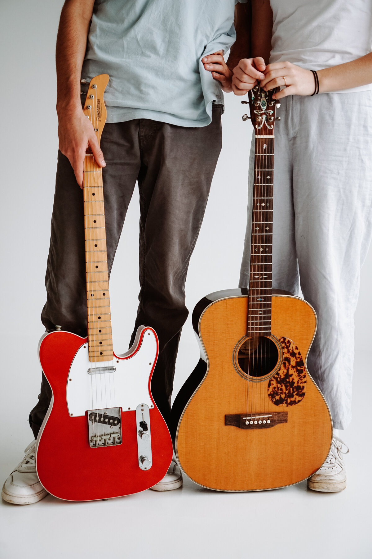 Electric and acoustic guitars at Munster Music Academy